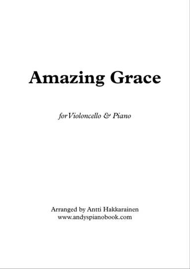 Amazing Grace - Cello & Piano