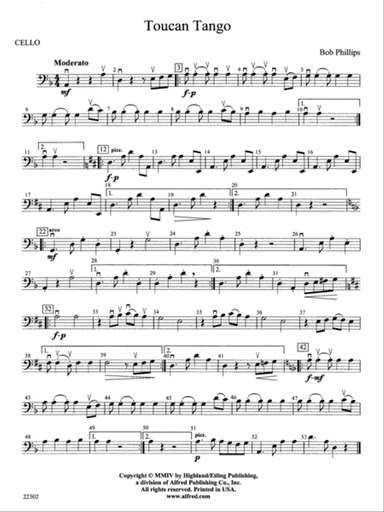 Toucan Tango: Cello