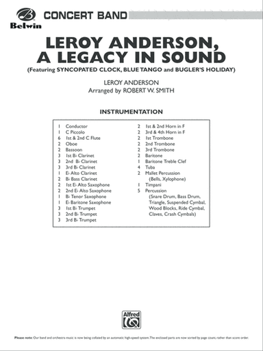 Leroy Anderson -- A Legacy in Sound: Score