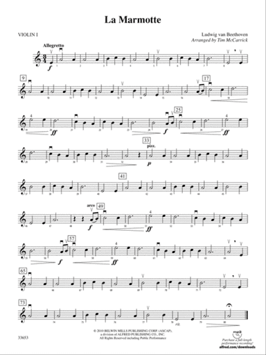 La Marmotte: 1st Violin
