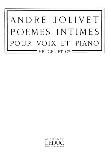 Poèmes intimes