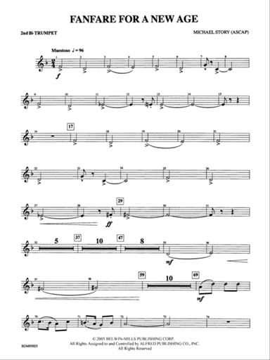 Fanfare for a New Age: 2nd B-flat Trumpet