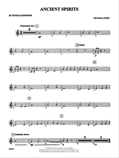Ancient Spirits: B-flat Tenor Saxophone