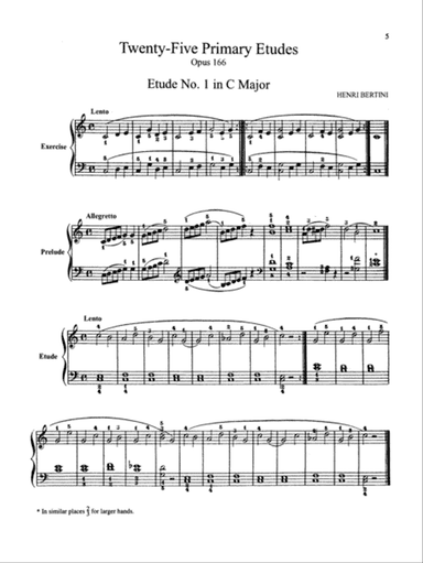 Bertini: Forty-nine Etudes, Op. 101 & 166