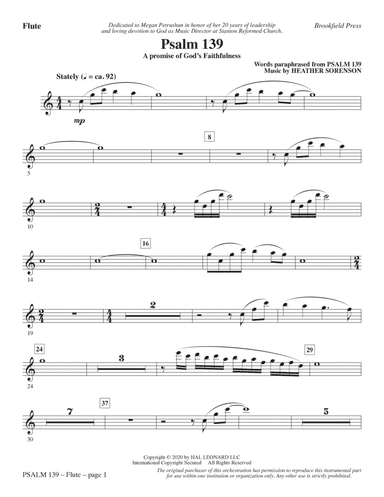 Psalm 139 (A Promise of God's Faithfulness) - Flute