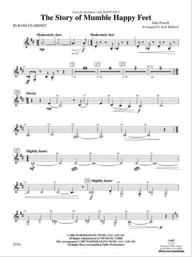 The Story of Mumble Happy Feet: B-flat Bass Clarinet