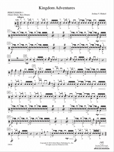 Kingdom Adventures: 1st Percussion