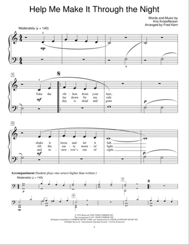 Help Me Make It Through The Night