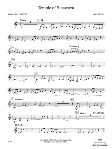 Temple of Sinawava: B-flat Bass Clarinet