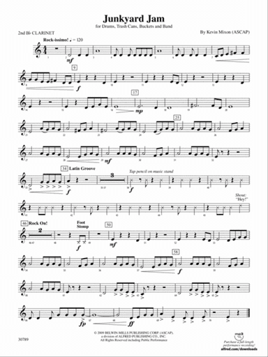 Junkyard Jam: 2nd B-flat Clarinet