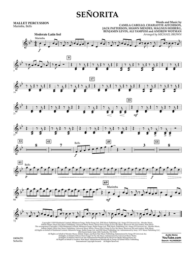 Señorita (arr. Michael Brown) - Mallet Percussion