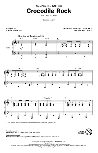 Crocodile Rock (arr. Roger Emerson)