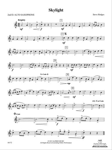 Skylight: 2nd E-flat Alto Saxophone