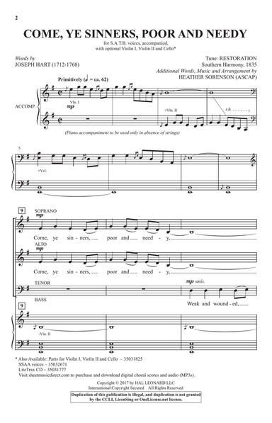 Come, Ye Sinners, Poor And Needy