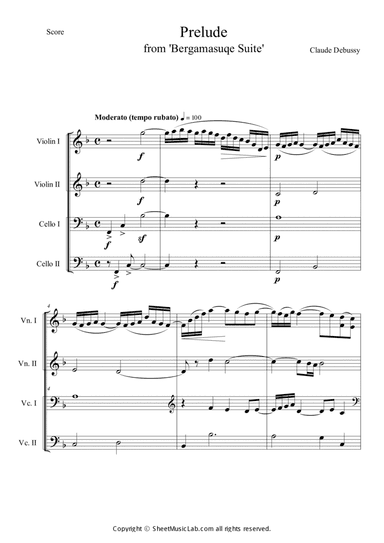 Prelude from Bergamasuqe Suite