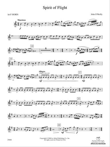 Spirit of Flight: 1st F Horn