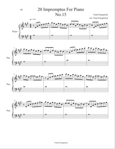 Impromptu No.15 For Piano