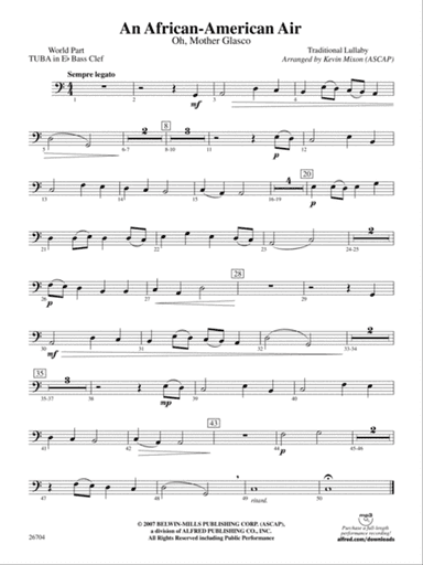 An African-American Air: (wp) E-flat Tuba B.C.