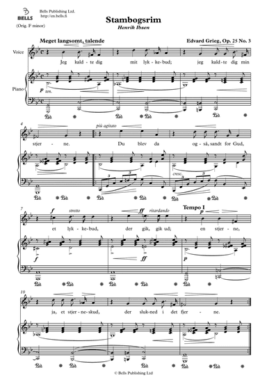 Stambogsrim, Op. 25 No. 3