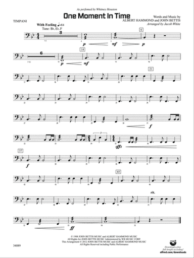 One Moment in Time: Timpani