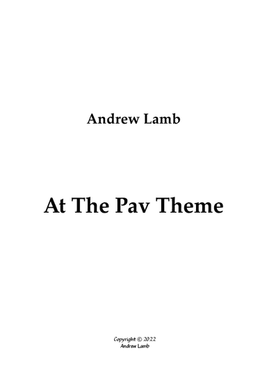 At The Pav Theme