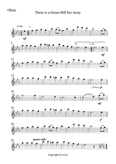 10 Easter Hymns, Flute Trios