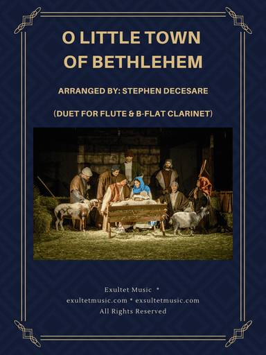 O Little Town Of Bethlehem (Duet for Flute and Bb-Clarinet)