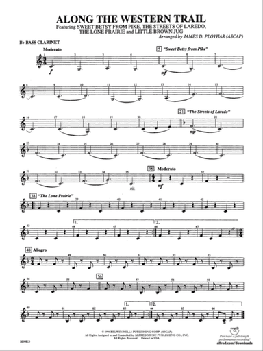 Along the Western Trail: B-flat Bass Clarinet