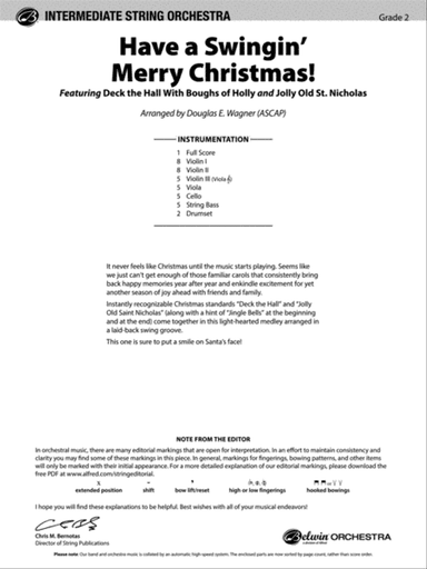 Have a Swingin' Merry Christmas: Score