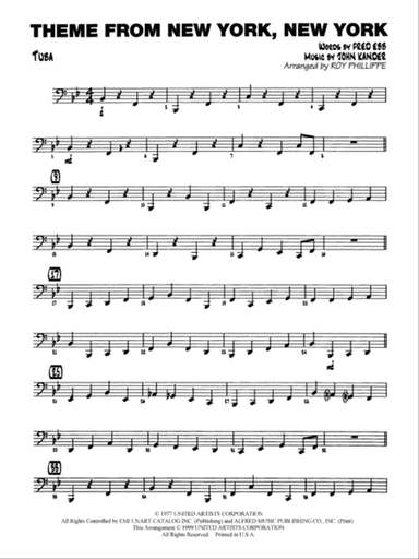 New York, New York, Theme from: Tuba