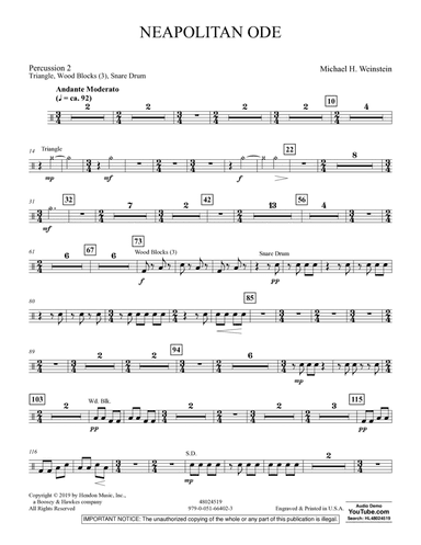 Neapolitan Ode - Percussion 2