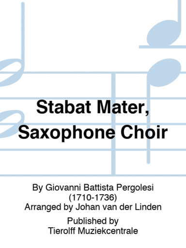 Stabat Mater, Saxophone ensemble