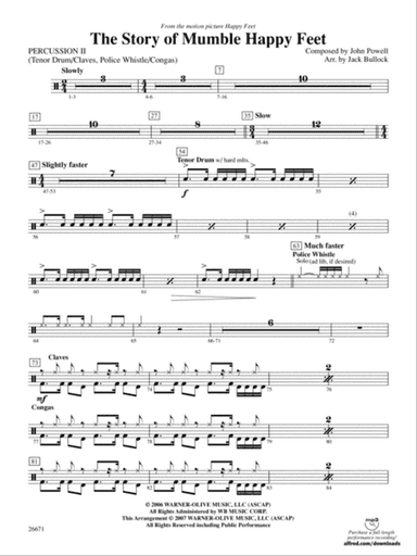 The Story of Mumble Happy Feet: 2nd Percussion