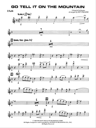 Go Tell It on the Mountain: Flute