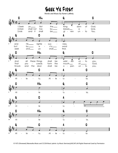 Seek Ye First