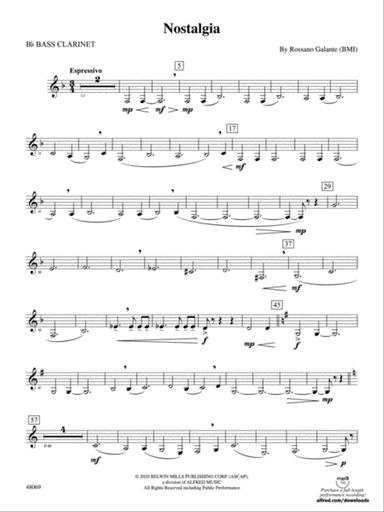 Nostalgia: B-flat Bass Clarinet