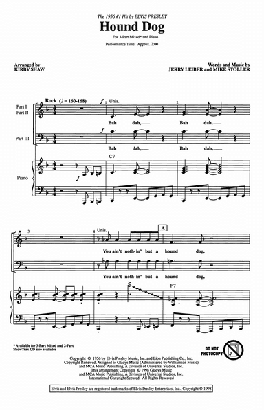 Hound Dog (arr. Kirby Shaw)