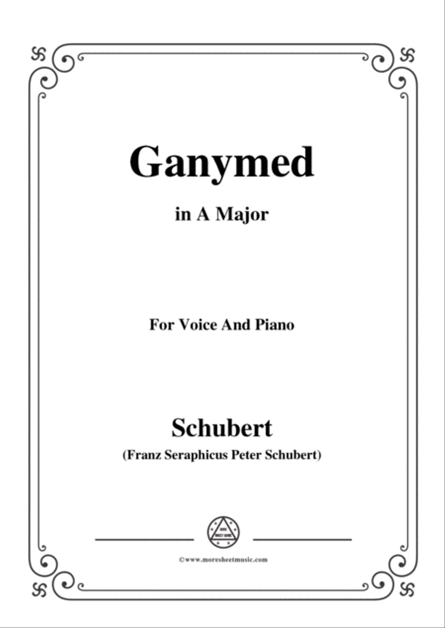 Schubert-Ganymed,Op.19 No.3,in A Major,for Voice&Piano