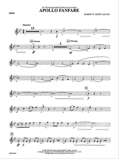 Apollo Fanfare: Oboe
