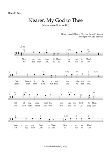 Nearer, My God to Thee _Näher, mein Gott, zu Dir (Double Bass) Chords FROM TITANIC