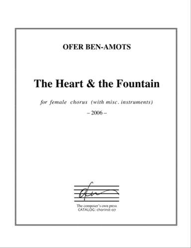 The Heart and the Fountain (SSAA)