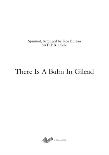 There Is Balm In Gilead