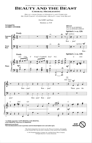 Beauty and The Beast (Choral Highlights)