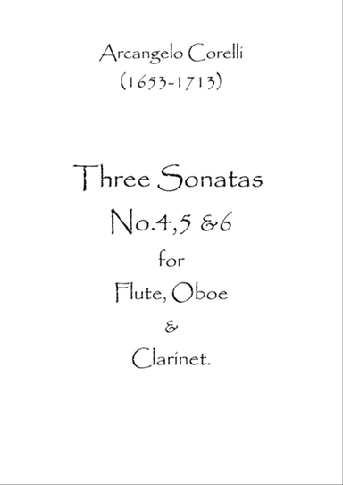 Three Sonatas No.4,5 & 6