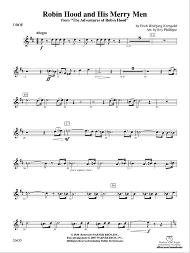 Robin Hood and His Merry Men: Oboe