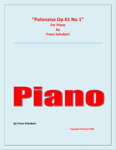 Polonaise - F. Schubert - For Piano - Intermediate