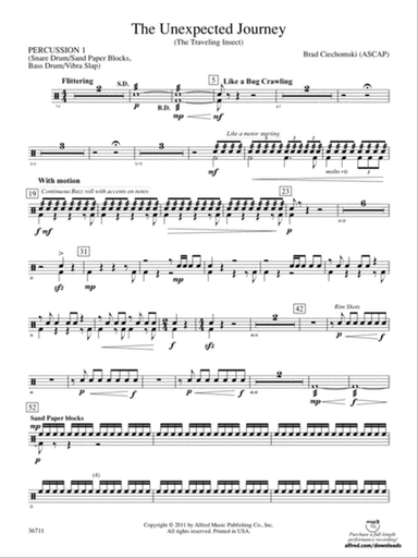 The Unexpected Journey: 1st Percussion
