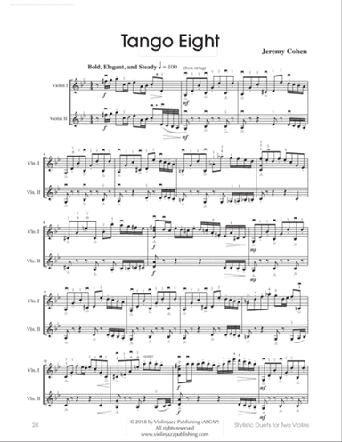 Tango Eight (violin duet)