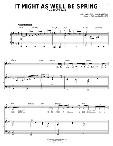 It Might As Well Be Spring