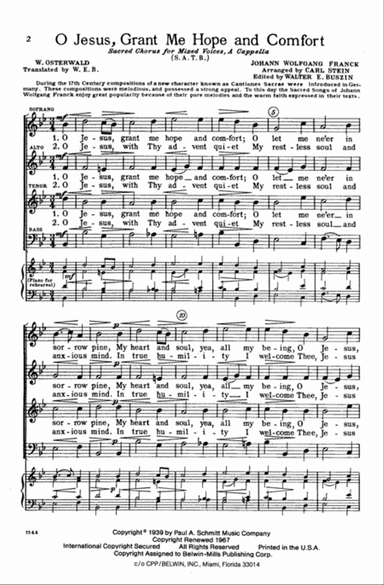 O Jesus, Grant Me Hope and Comfort